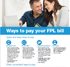 ways to pay FPL bill brochure