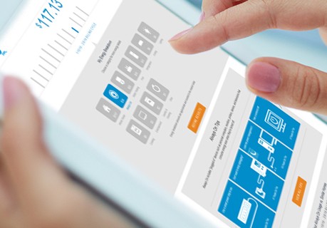 Energy analyzer on a tablet